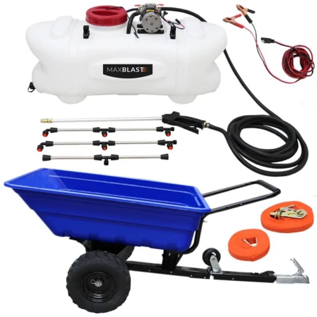 MonsterShop Off Road Atv Trailer And 100 Litre Sprayer Bundle