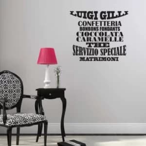 YS2-09 Black Decorative Wall Sticker