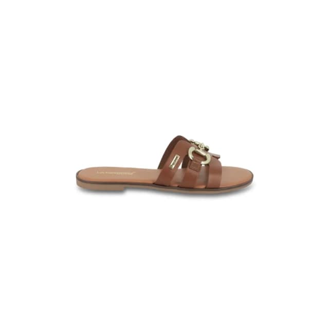 LES TROPEZIENNES PAR M.BELARBI Hamia Leather Mules Tan Women 36 (3.5);41 (7);40 (6.5);38 (5);37 (4)