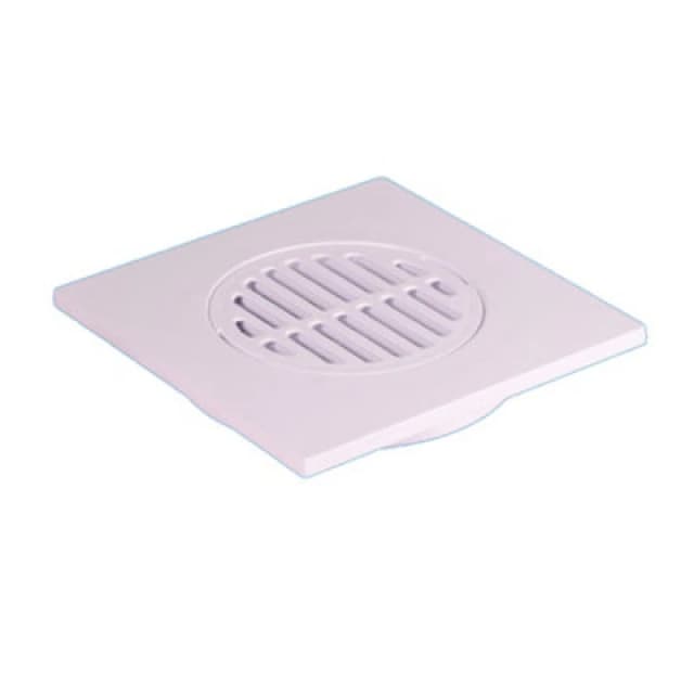 Mcalpine Tsg1Tilew6 150mm Square White White Square Gully Tile