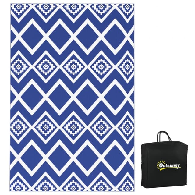 Outsunny Outsunny - Reversible Waterproof Outdoor Rug w/ Carry Bag 5056725392314