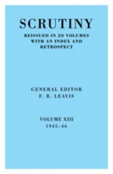 Scrutiny by F. R. Leavis Book