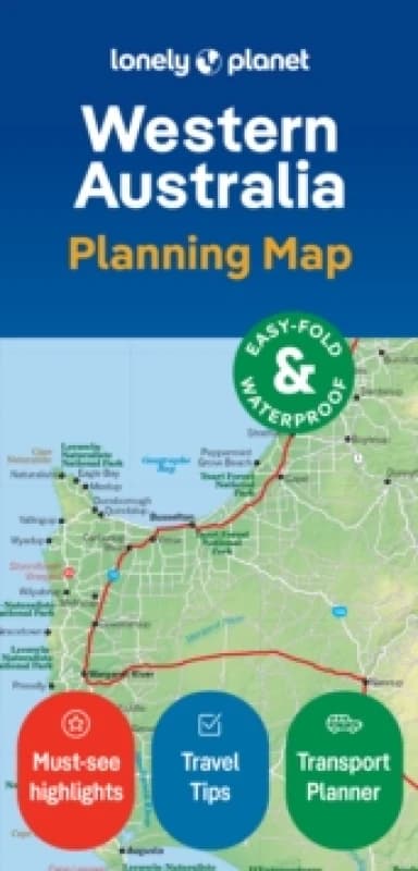 Lonely Planet Western Australia Planning Map Sheet map, folded