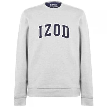 IZOD IZOD Fleece Sweatshirt - Lt Grey Htr052