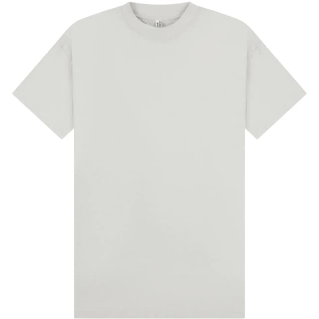 Casual Classics Mens Combed Ringspun Cotton Extended Neckline Tall Oversized T-Shirt in Medium Beige Size: Small Medium Beige Male S