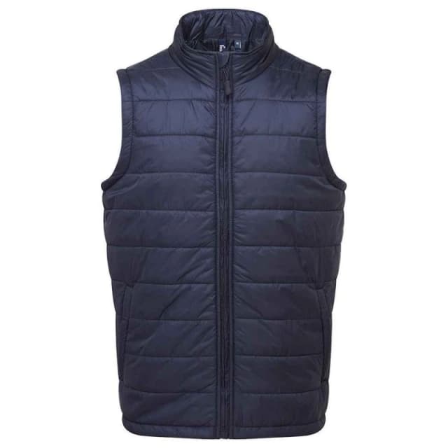 Premier Premier Men Recyclight Padded Gilet in Navy Size: Medium Navy M Male 5063300454008