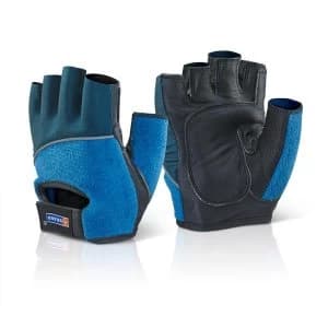 BBrand Large Fingerless Gel Grip Gloves RedWhiteBlue