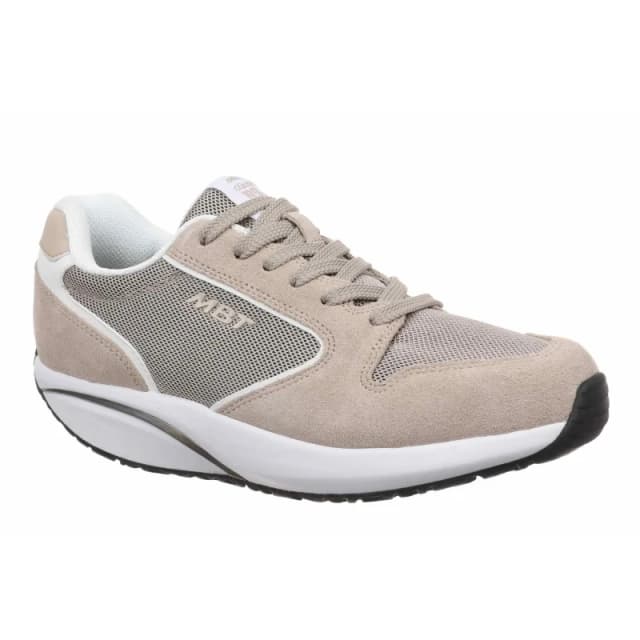 MBT 1997 Classic II Suede Textile Mens Fashion Trainers - Beige - Size:UK 10