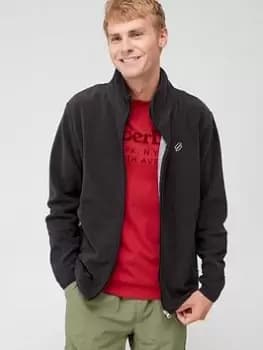 Superdry Fleece Zip Through Sweatshirt - Black Size M Men