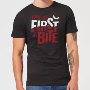Love At First Bite Mens T-Shirt - Black - L - Black