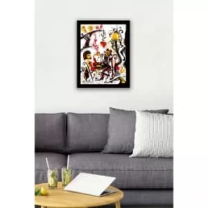 SC0138 Multicolor Decorative Framed MDF Painting
