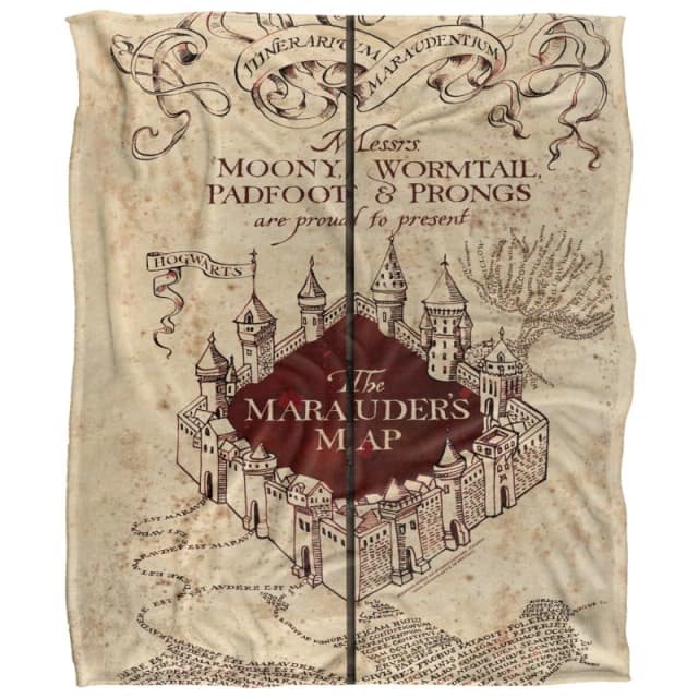 Harry Potter Marauders Map Blanket Marauder Map unisex One Size