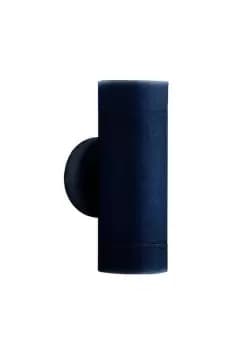 LED Outdoor Up Down Wall 2 Light Black Cast Aluminium IP44
