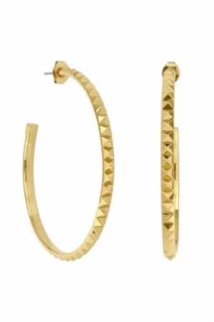 Karl Lagerfeld Large Pyramid Hoop Earrings 5420745