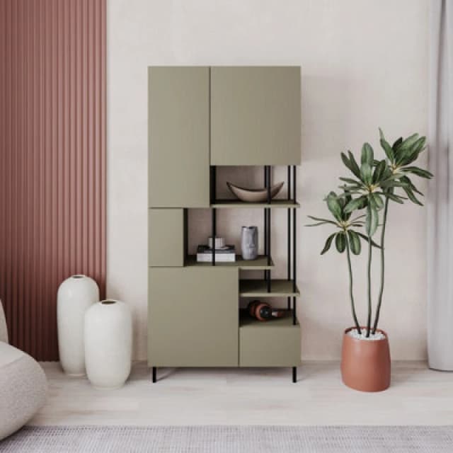 Decortie Key' Modern Bookcase 84x175cm in Green Size: 3 Pack Green Unisex 3 Pack