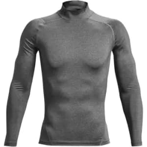 Under Armour Comp Mock Long Sleeve Top - Grey