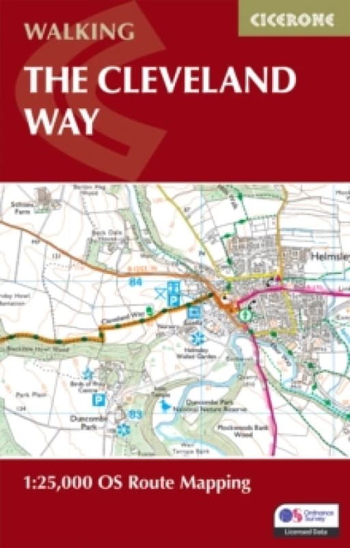 The Cleveland Way Map Booklet : 1:25,000 OS Route Mapping Paperback / softback