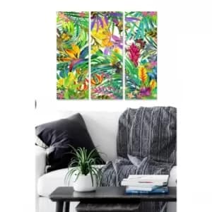 MDF71236749 Multicolor Decorative MDF Painting (3 Pieces)