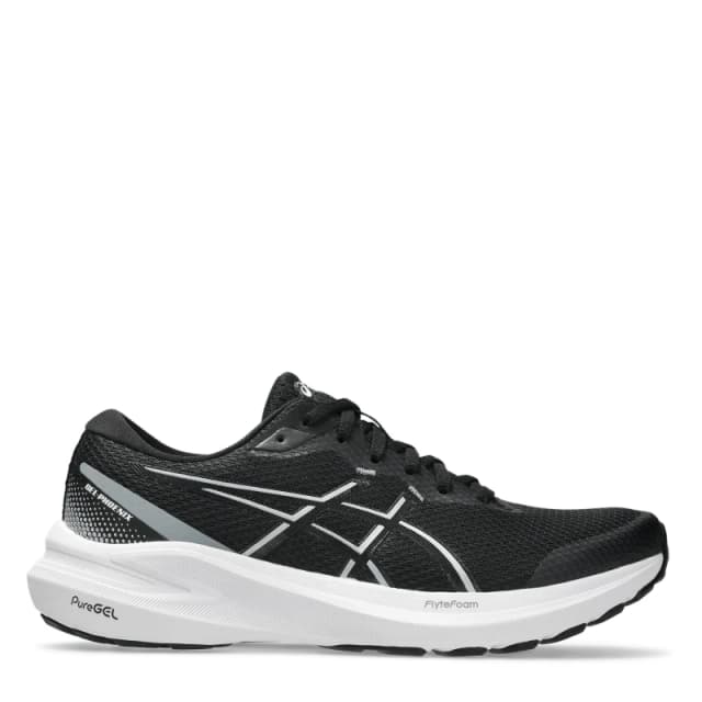 Asics Womens Gel Phoenix 13 Everyday Stable Road Running Shoes Black / Gravel female 8 (42)
