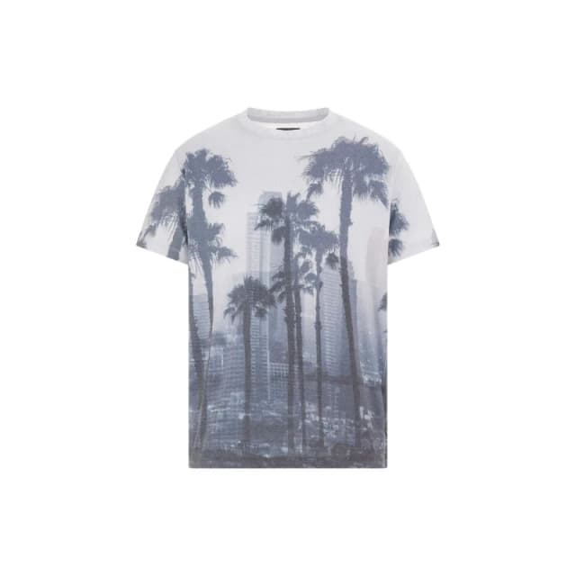 Guess T-Shirt Guess CN Palm Gris Male XS