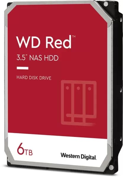 Western Digital Red 6TB SATA III 3.5" Hard Drive - 5400RPM, 256MB Cache