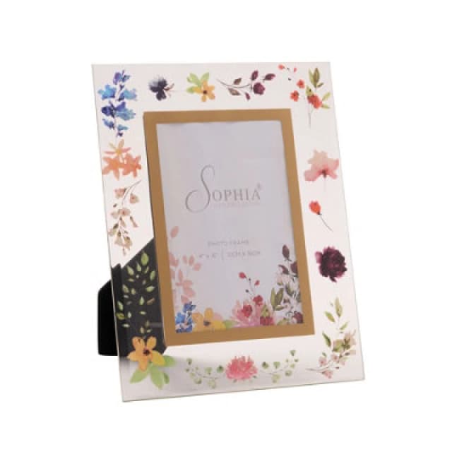 Sophia Floral Photo Frame 4" X 6"