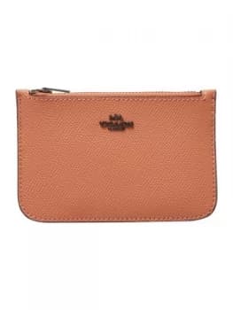 Coach Zip top card case Dark Pink