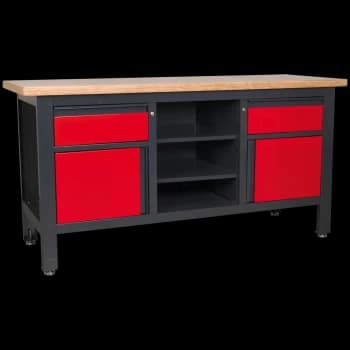 Sealey Workstation with 2 Drawers, 2 Cupboards 1.69m