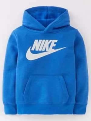 Nike Metallic Hbr Po Hoodie, Blue, Size 3-4 Years, Women