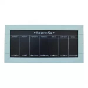 67x32 Chalkboard Week Planner, Green