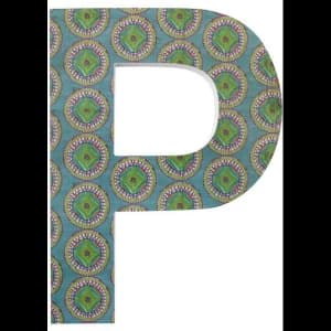 Letter P Wall Plaque