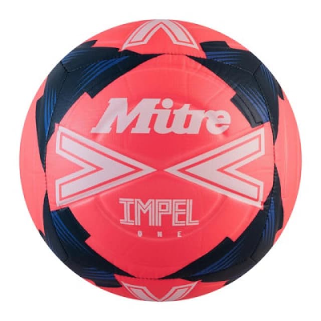 Mitre Impel One Football Pink/white/teal (5)