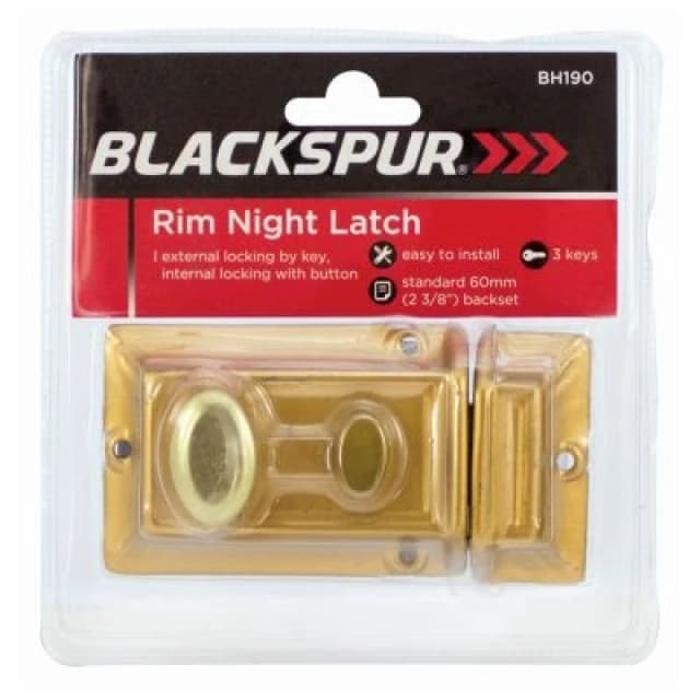 Blackspur Rim Night Latch