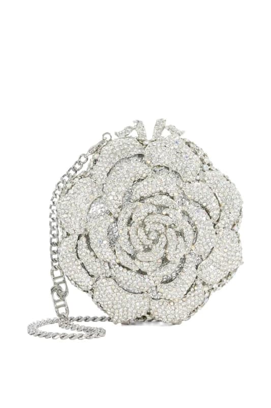 Dune London Womens 'Bling' Clutch in Silver Silver Female One Size