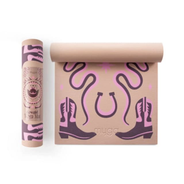 Myga Cowgirl Patterned Yoga Mat For Fun And Stylish Practice
