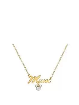 Disney Gold Plated Sterling Silver `Mum' Necklace