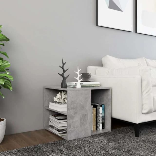 VIDAXL Side Table Concrete Grey 50x50x45cm Engineered Wood Vidaxl 8720286542545
