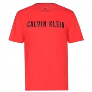 Calvin Klein Performance Logo Short Sleeved T Shirt - Red/Black 679