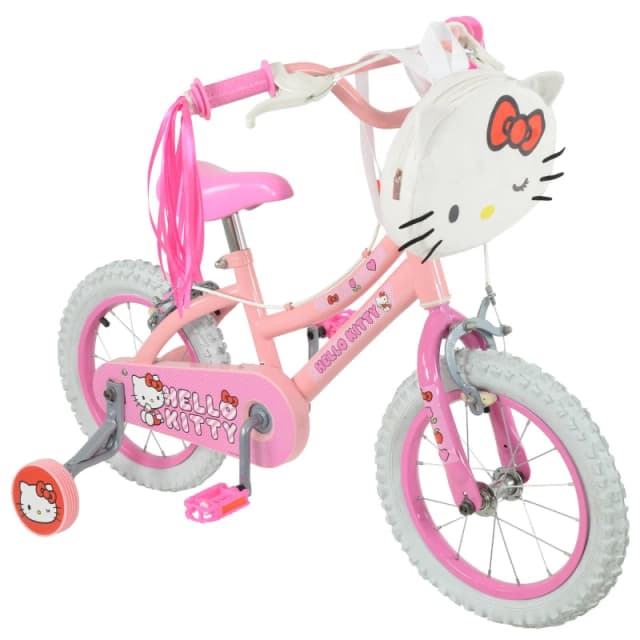 Hello Kitty 14" Bike With Squishle Backpack And Tassels, Pink M005322