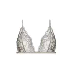 Calvin Klein Unlined Triangle Bra - Cream