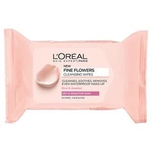 LOreal Paris Fine Flowers Cleansing Wipes Dry/Sensitive