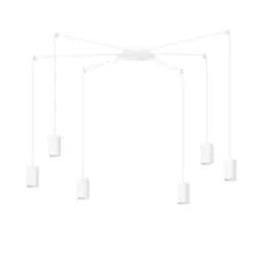 Traker White Cluster Pendant Ceiling Light 6x GU10