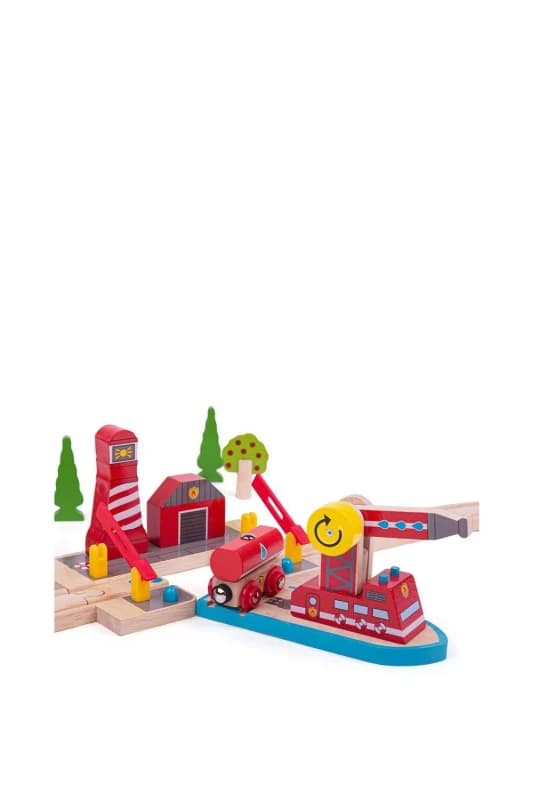 Bigjigs Rail Fire Sea Rescue Toy Red unisex