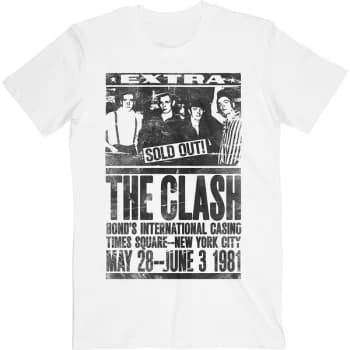 Clash - The - Bond's 1981 Unisex Large T-Shirt - White