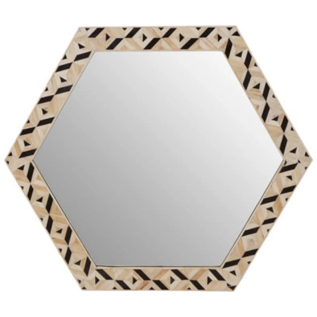 Orsina Hexagonal Shape Modern Wall Mirror