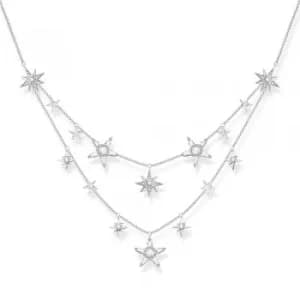 THOMAS SABO Sterling Silver Magic Stars Two Row Necklace...