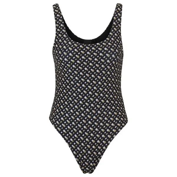 Boss Boss Mimi 10254035 01 Scoop Neck Swimsuits 8(S) Black 35527403350