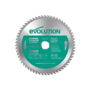 Evolution Aluminium Cutting Circular Saw Blade 210 x 25.4mm x 60T