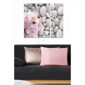 MDF7067373 Multicolor Decorative MDF Painting (3 Pieces)