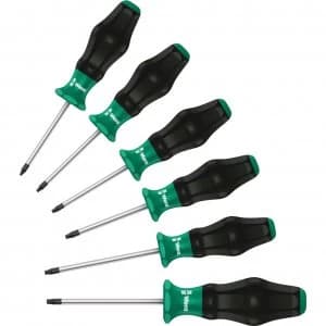 Wera 6 Piece Kraftform 1334/1355/6 Comfort Screwdriver Set